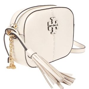 Tory Burch McGraw Logo Embossed Camera Bag